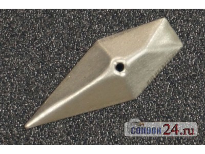 Чешуйки CR145 Гробик, 15 х 6 мм., никель, 100 шт.